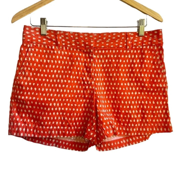 LOFT Pants - 85%OFF❣️Ann Taylor LOFT Orange Ikat Pattern, The Riviera Short, 4